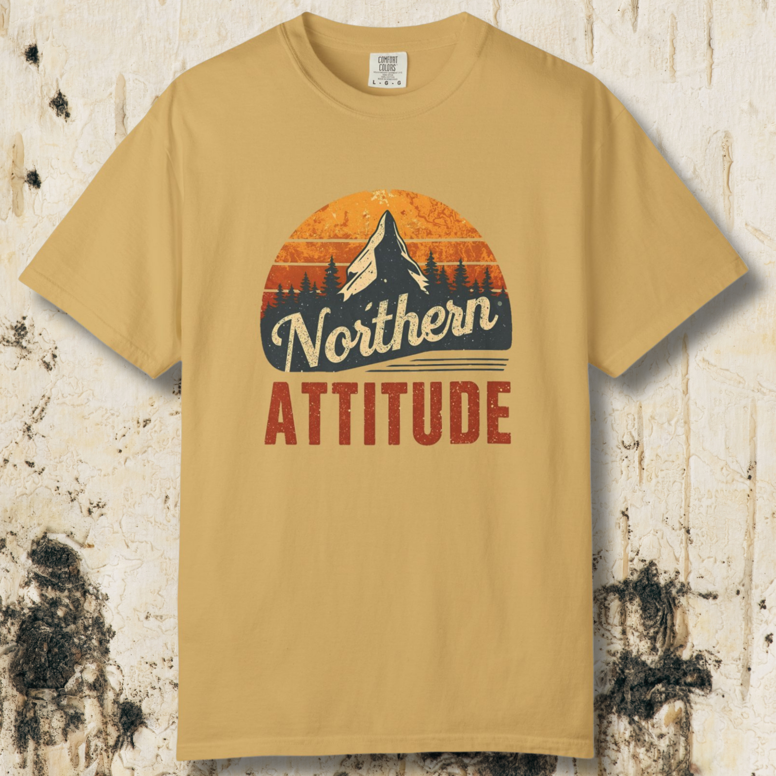 Northern Attitude Retro Mountain T-Shirt | Comfort Colors Graphic Tee