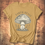 Earth Heals Mushroom Tee