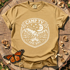 Camp TV Linocut T-shirt