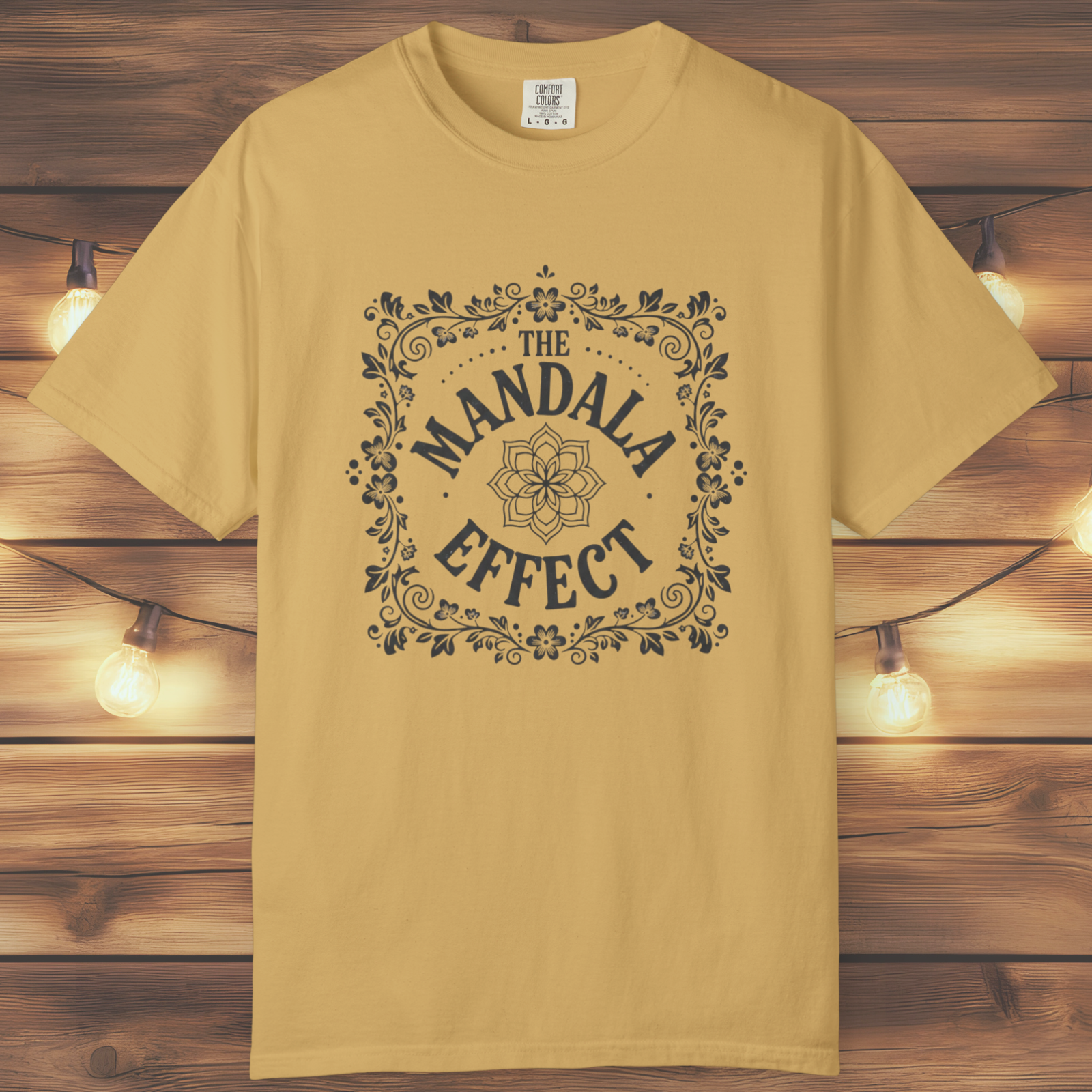 Mandala Effect Floral Retro T-Shirt