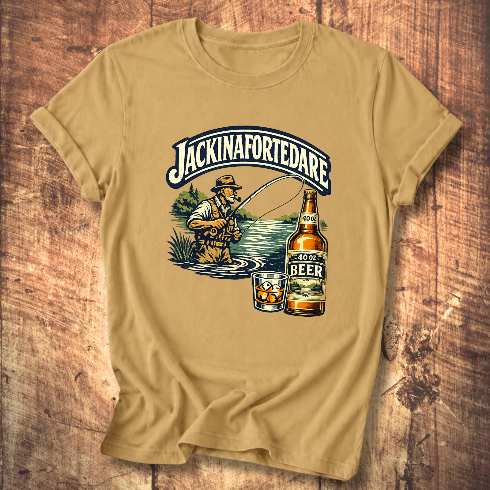 "Jackinafortedare" Vintage Outdoors Tee