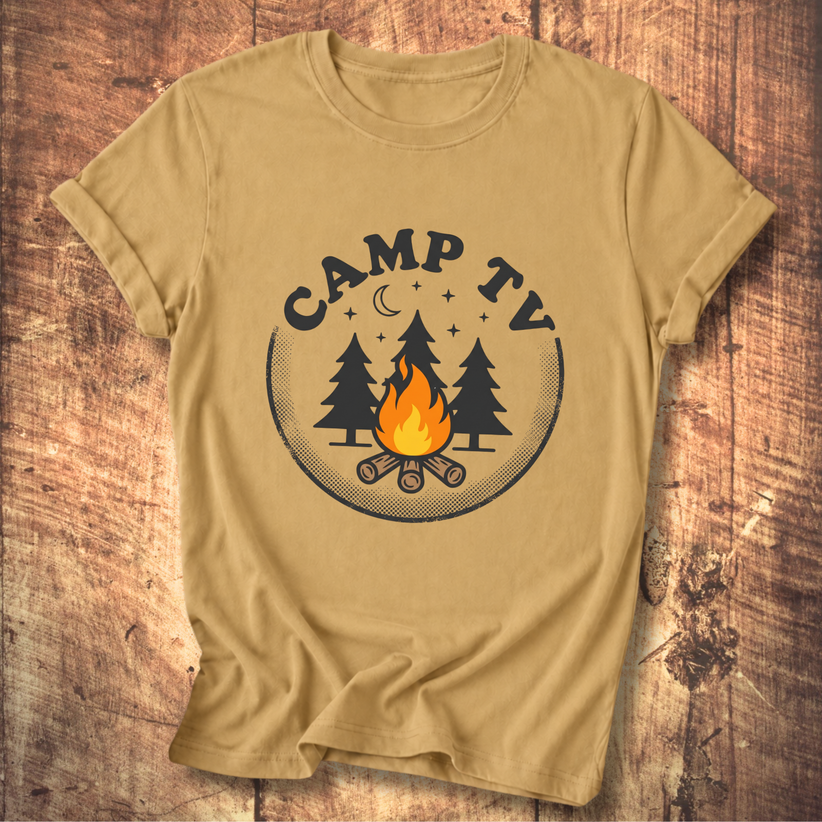 Camp TV Static Tee