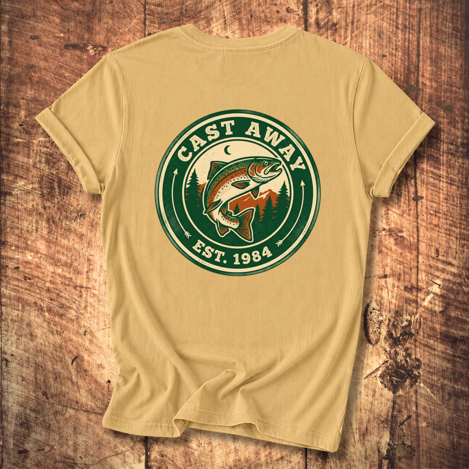 Cast Away Fishing Logo T-Shirt