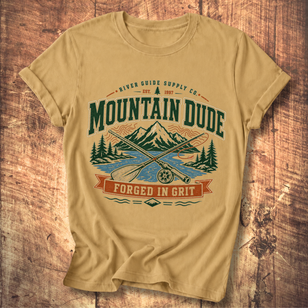 River Guide Mountain Dude Tee