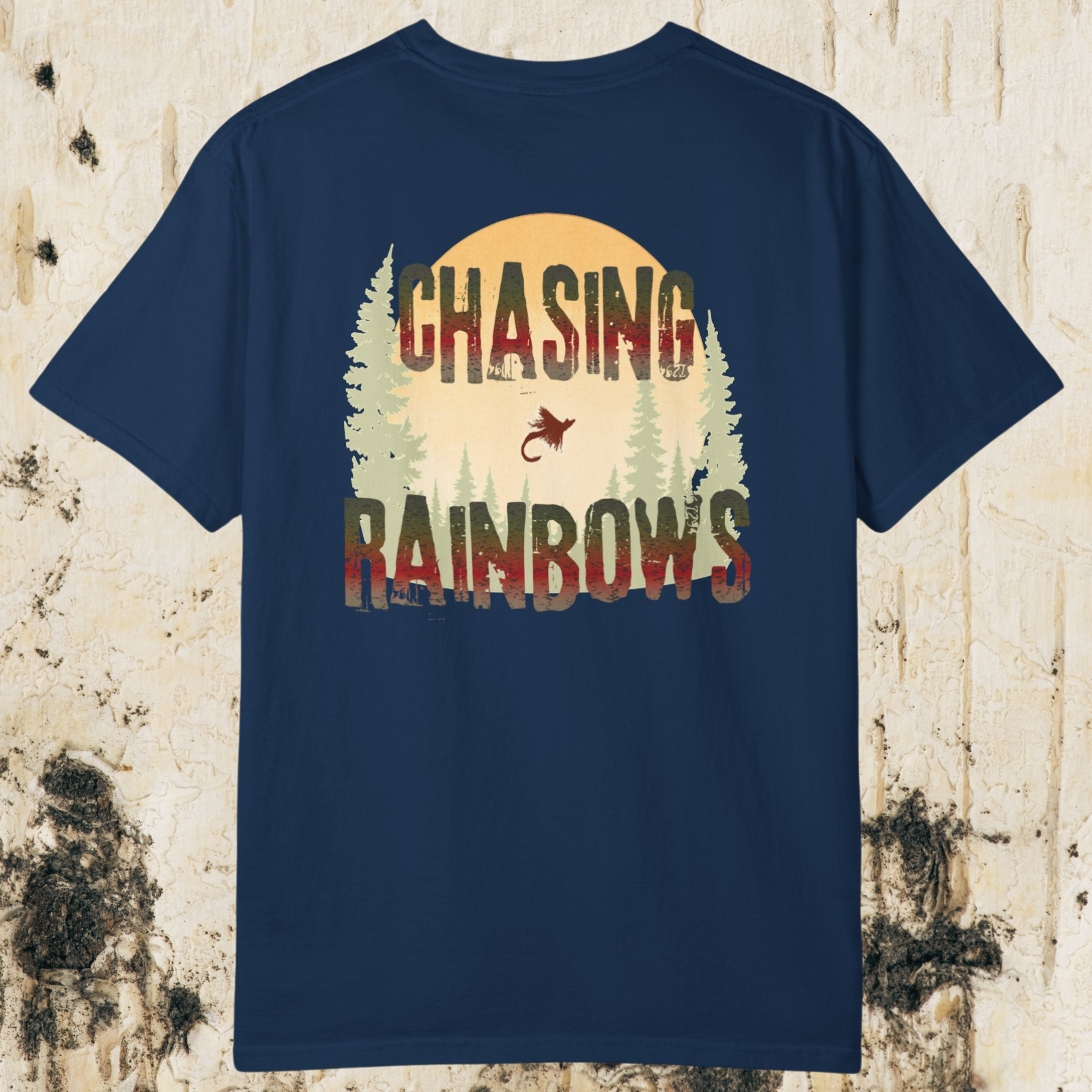 Chasing Rainbows Fly Fishing T-Shirt