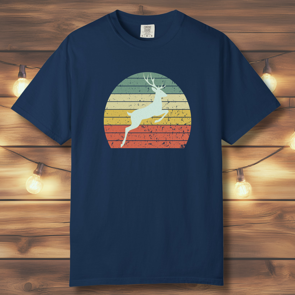 Vintage Sunset Deer T-Shirt