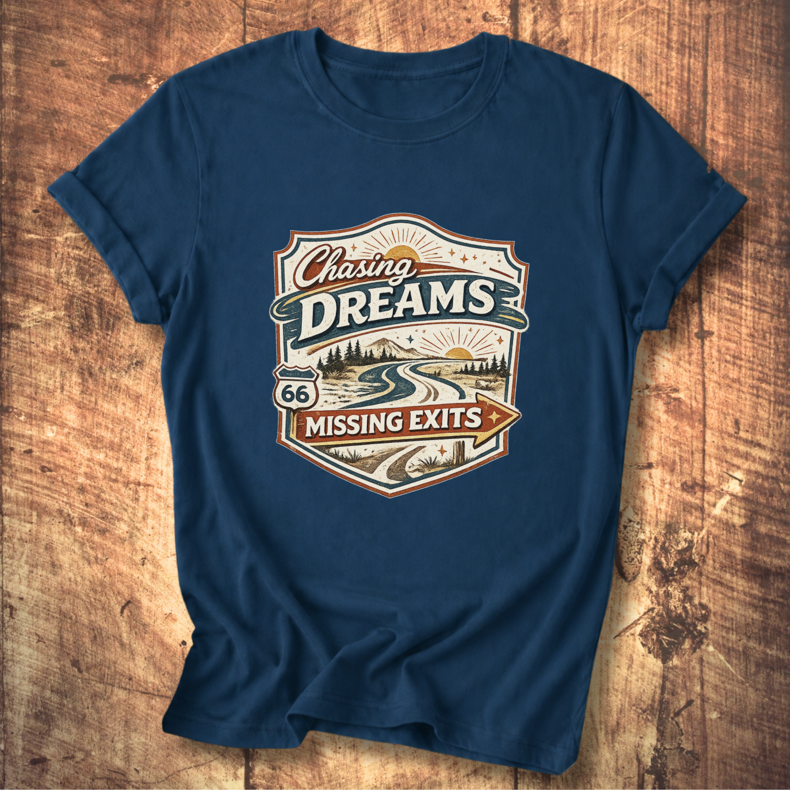 Chasing Dreams Missing Exits T-Shirt