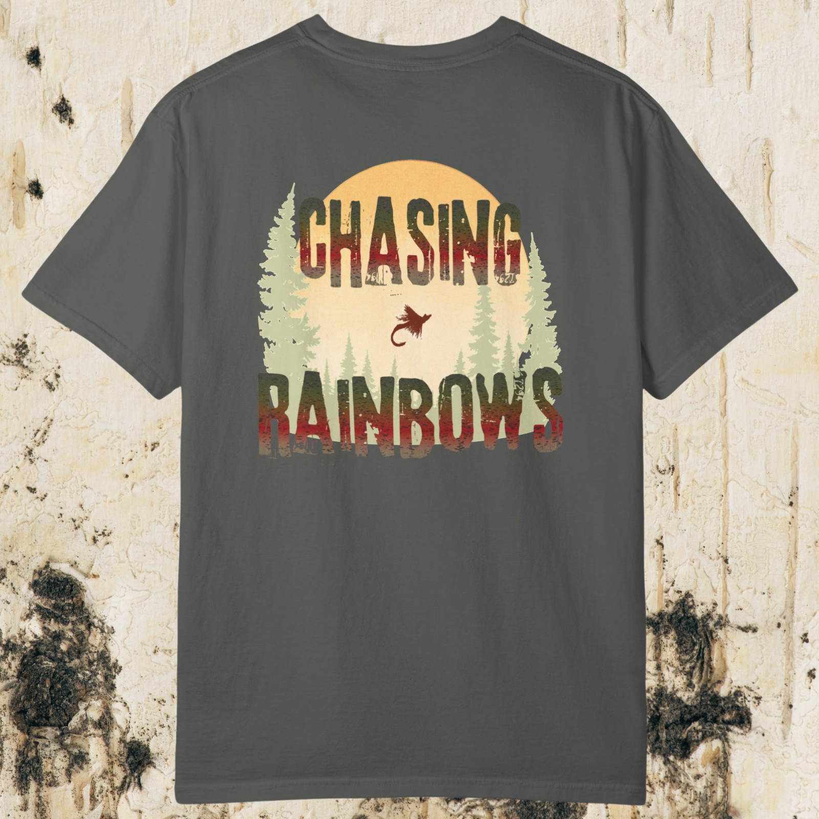 Chasing Rainbows Fly Fishing T-Shirt