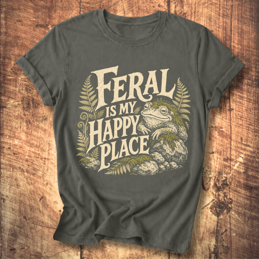 Feral Is My Happy Place T-shirt