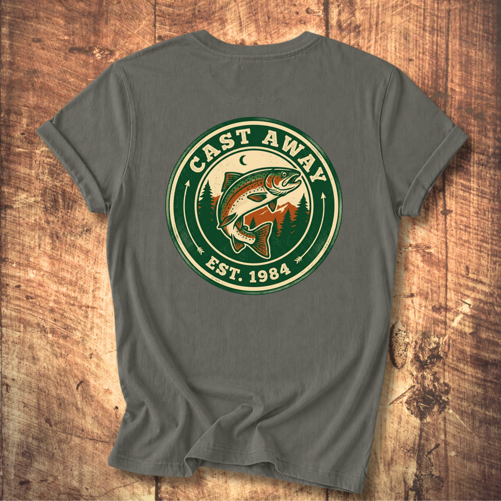 Cast Away Fishing Logo T-Shirt