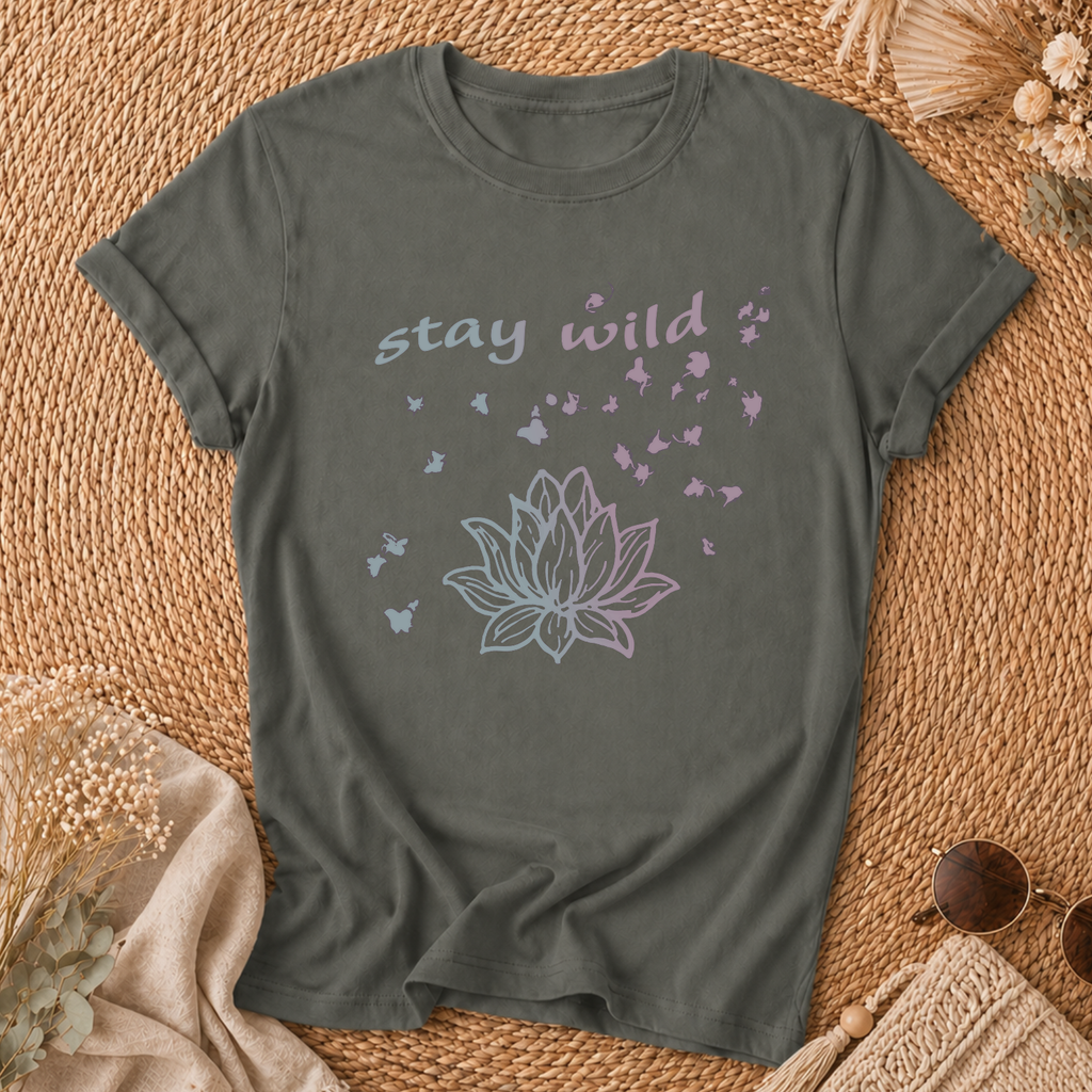 Stay Wild Lotus Tee