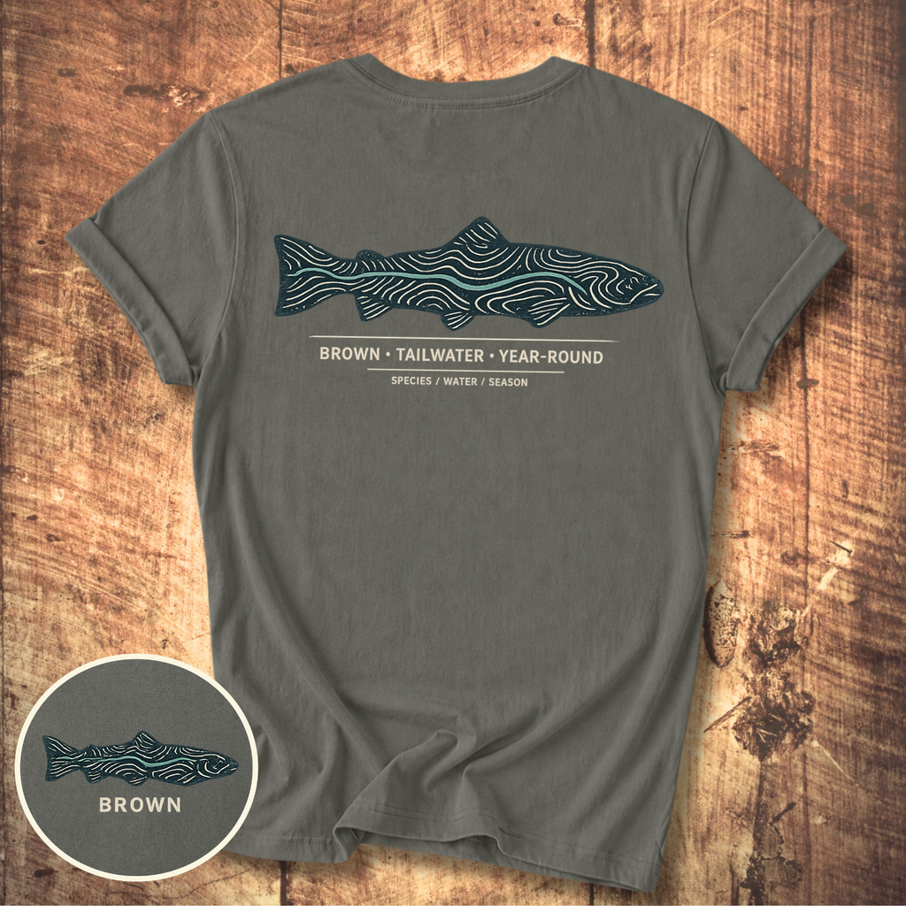 Brown Trout Topography T-Shirt