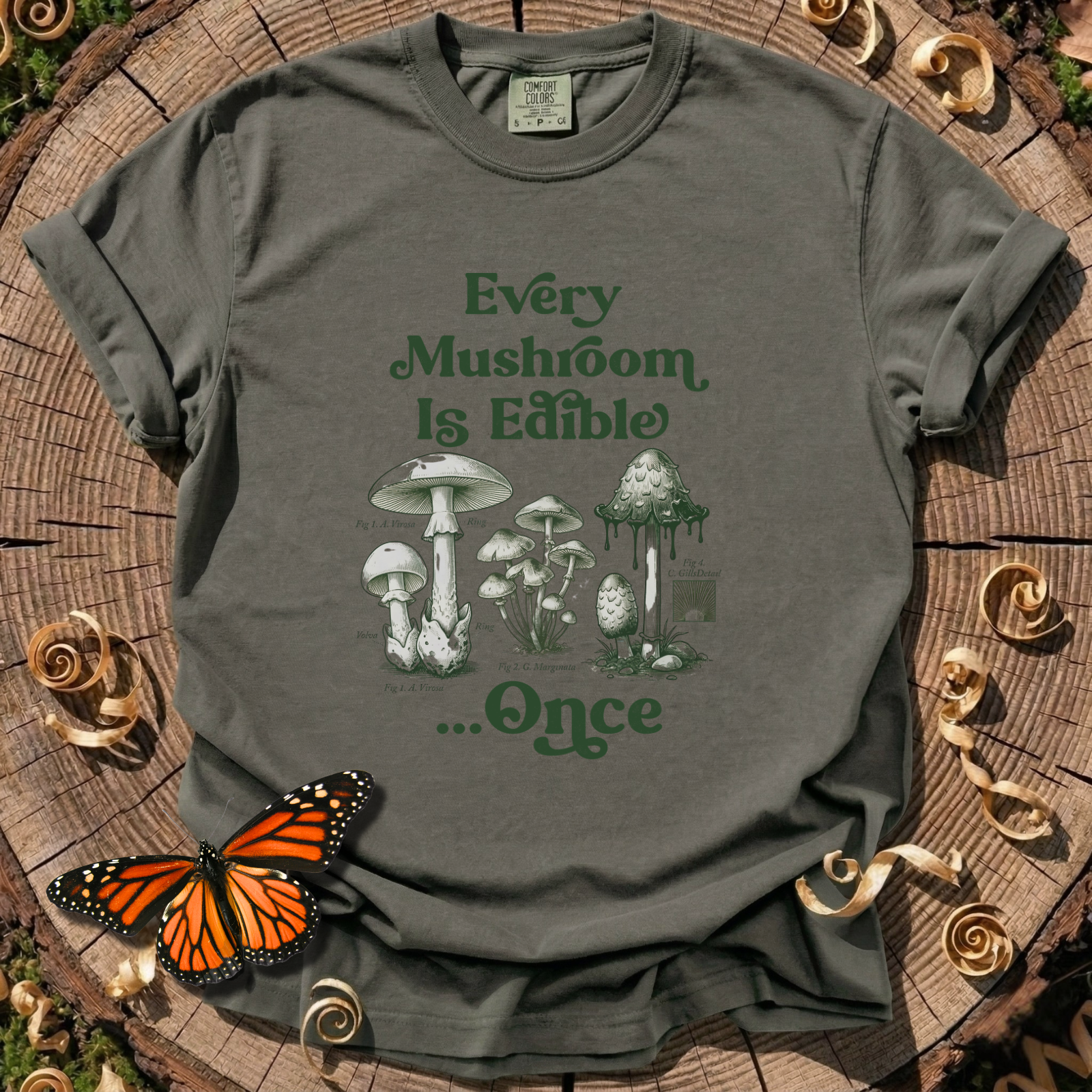 Every Mushroom Is Edible...Once T-shirt