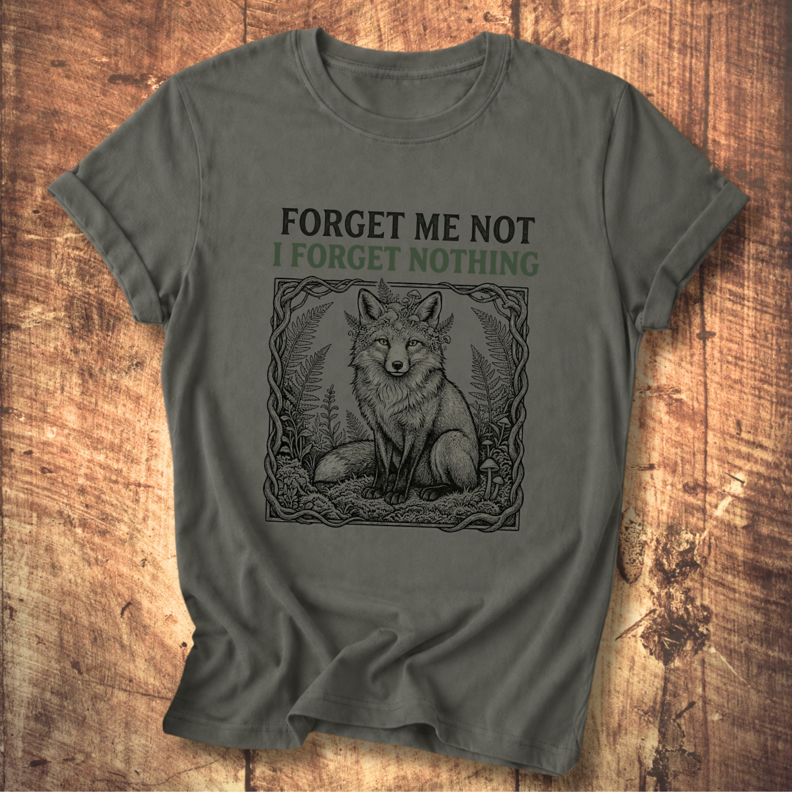 Forget Me Not Fox Tee