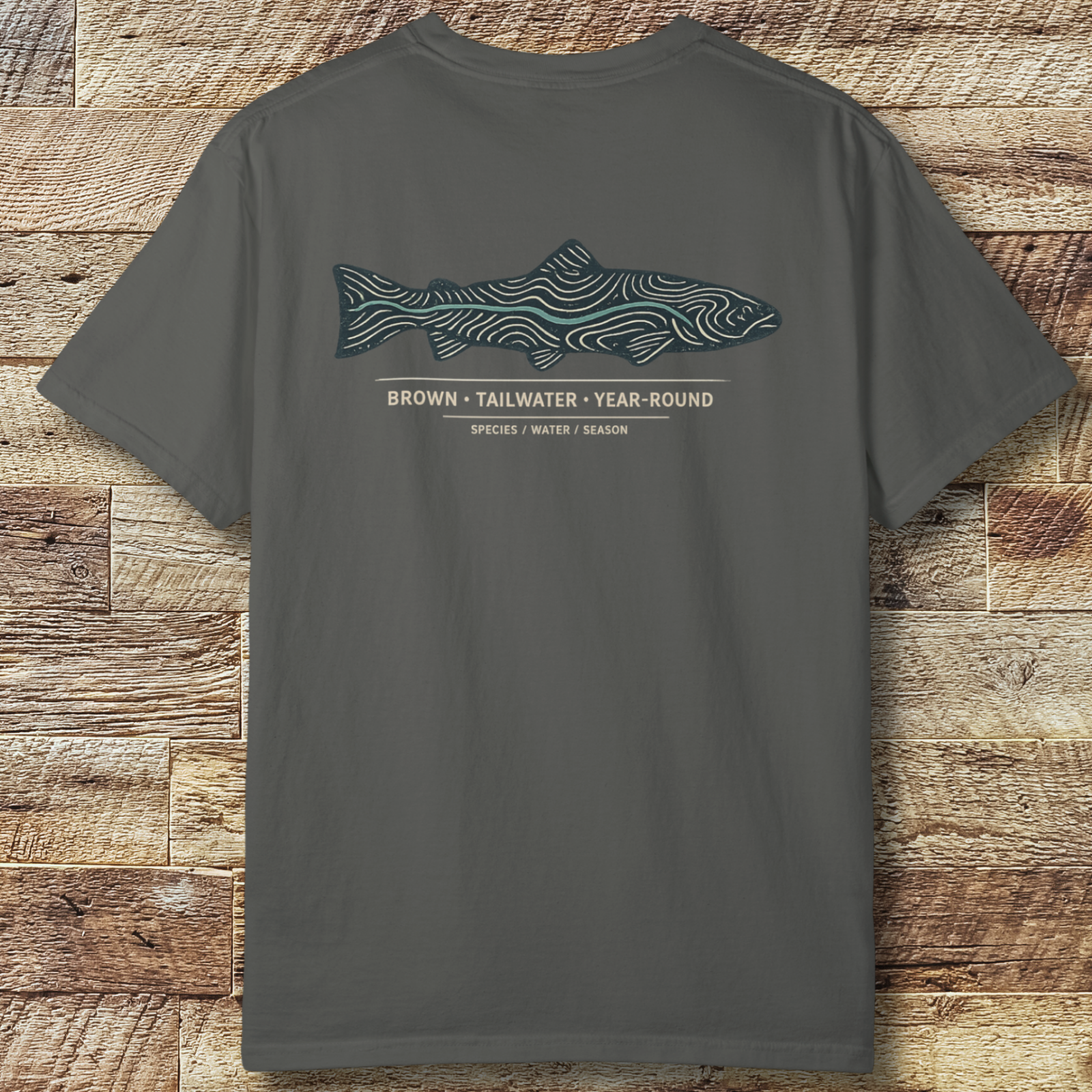 Brown Trout Topography T-Shirt