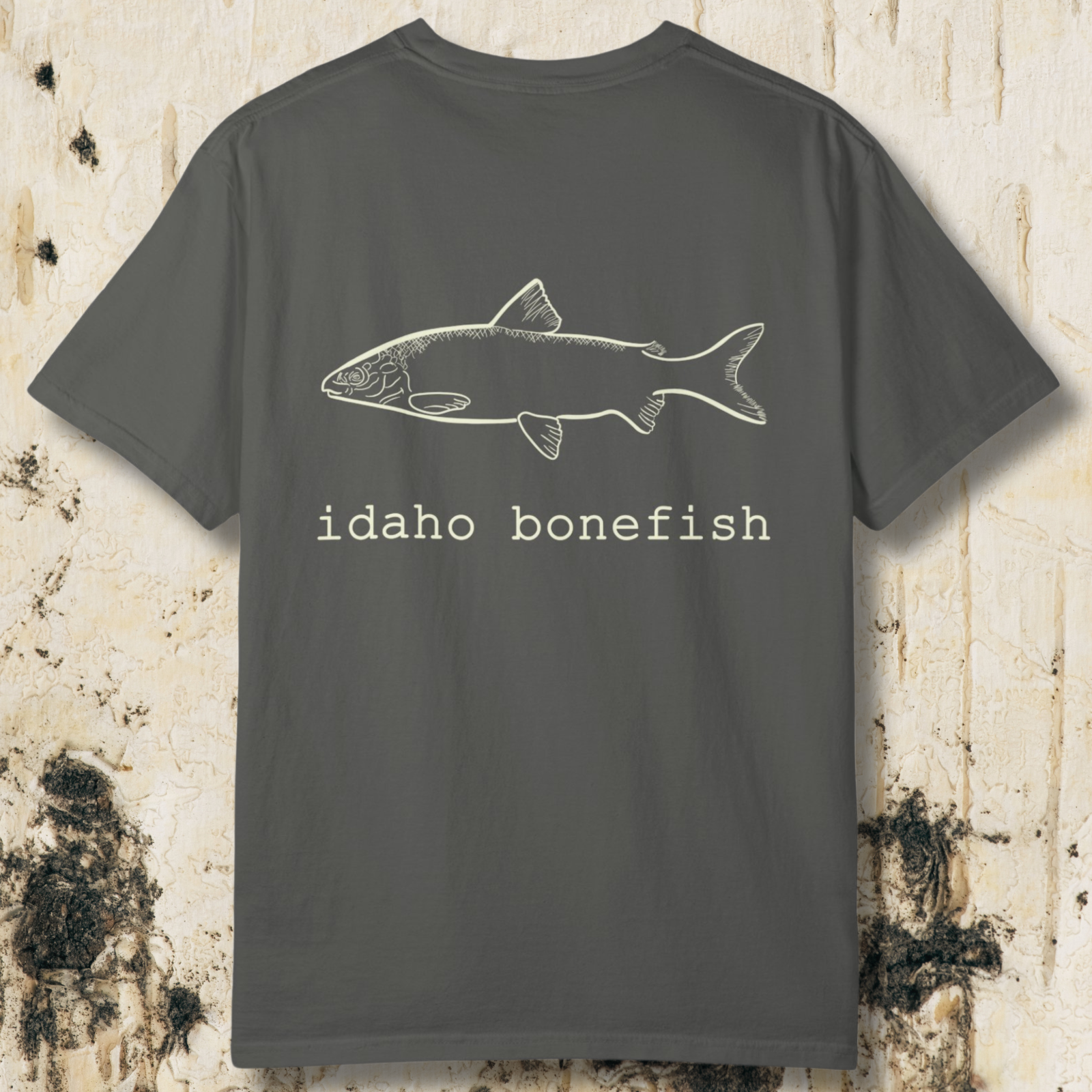 Idaho Bonefish Back Print T-Shirt — Vintage Fishing Graphic Tee