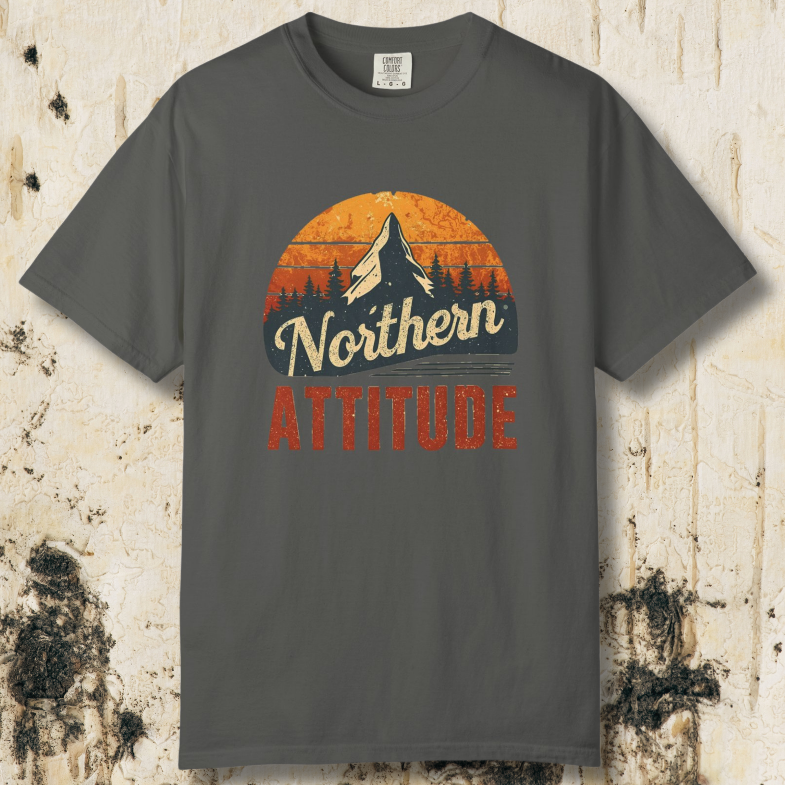 Northern Attitude Retro Mountain T-Shirt | Comfort Colors Graphic Tee