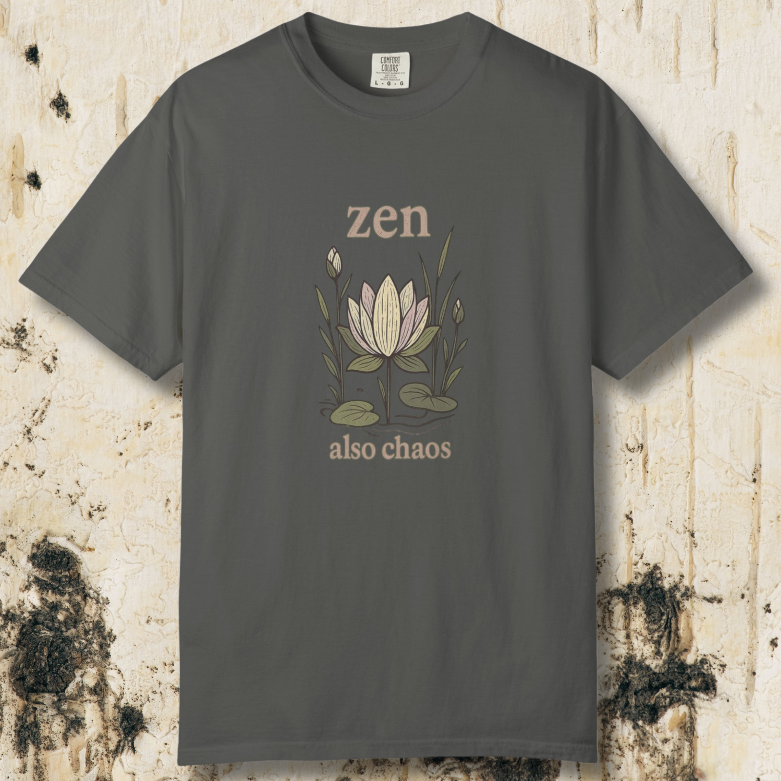 Zen & Chaos Lotus T-Shirt | Mindfulness Floral Tee