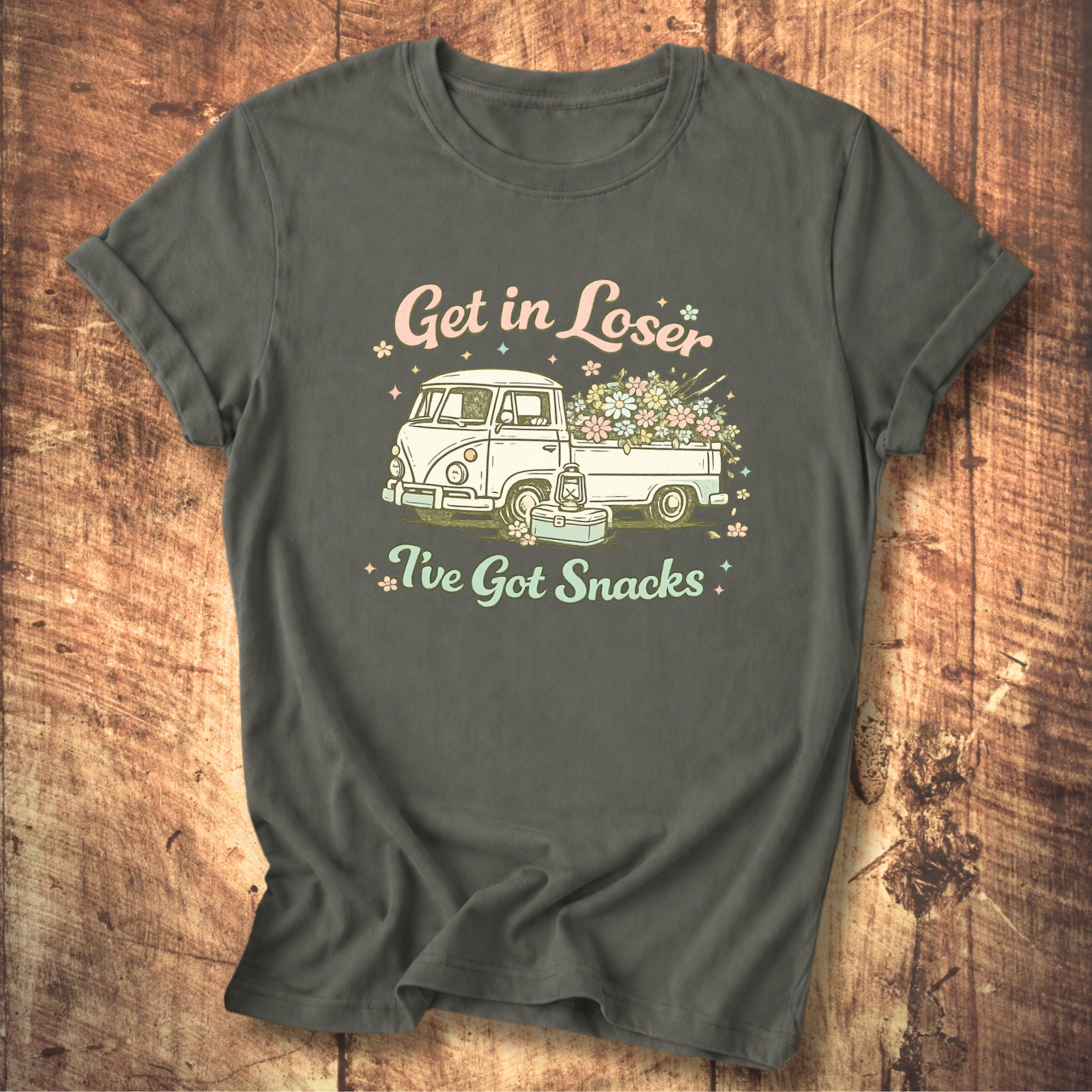 Retro Flower Truck Tee