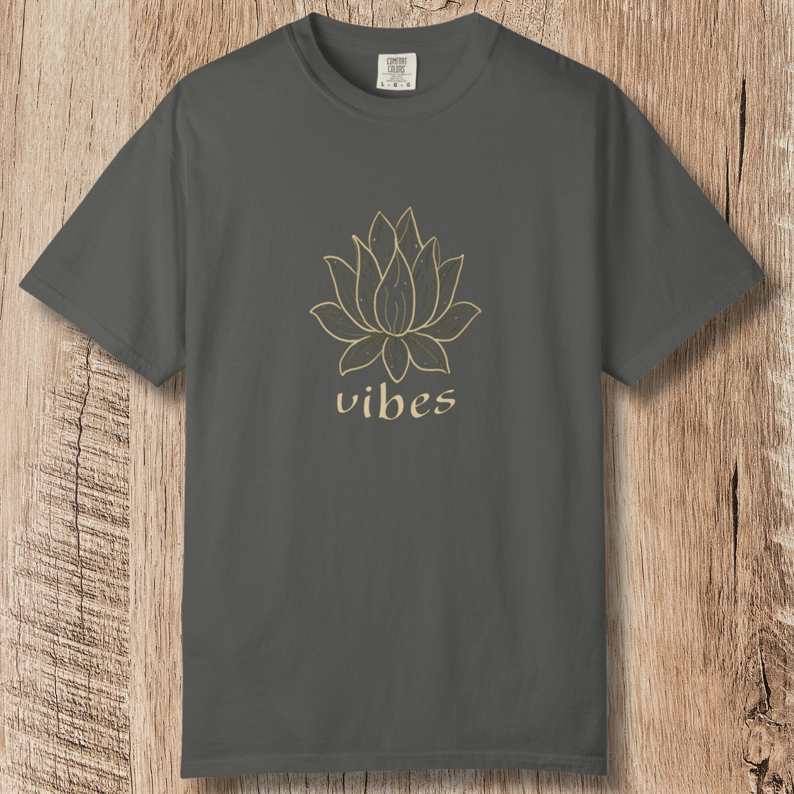 Vibe Lotus T-Shirt — Botanical Graphic Tee