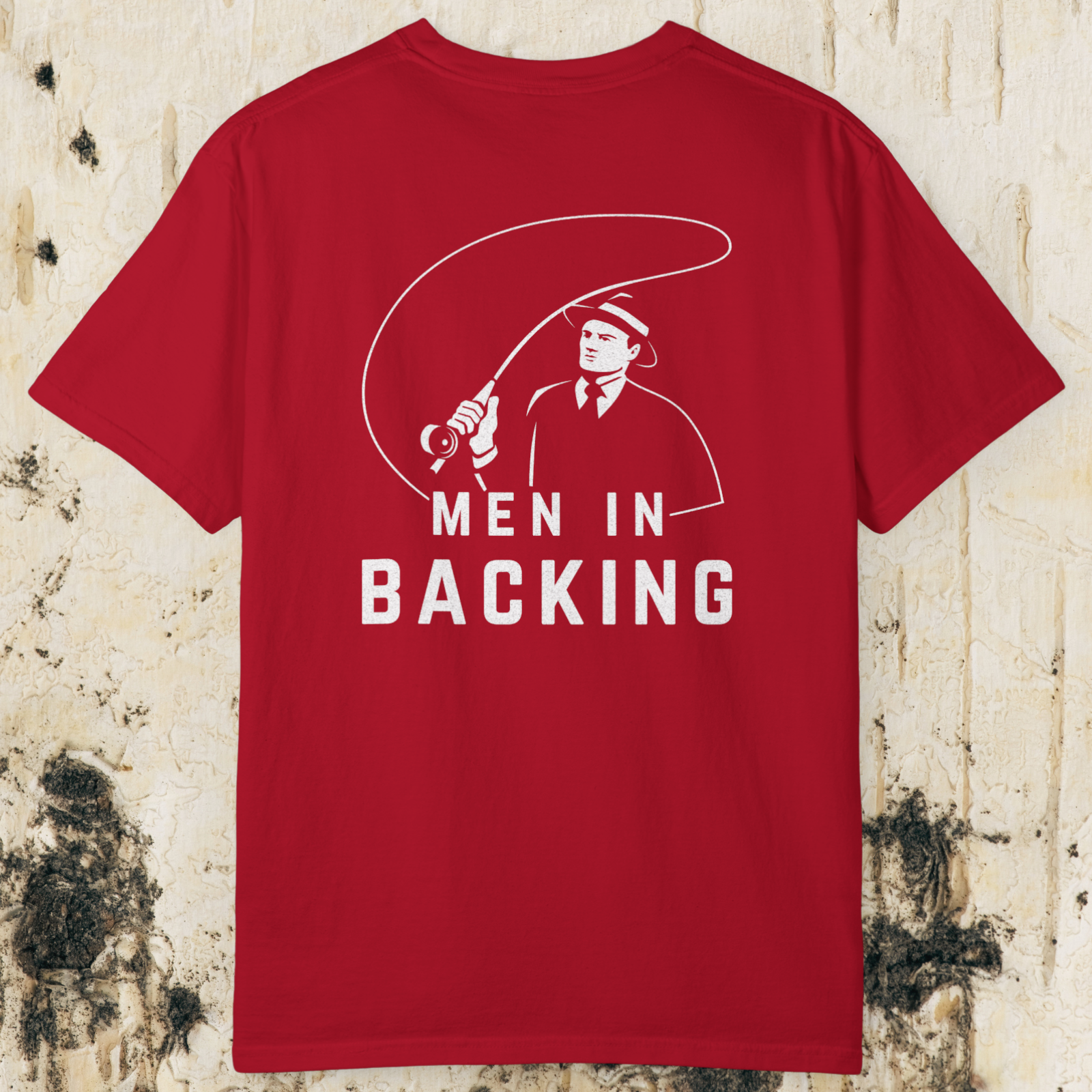 Men In Backing Fly Fishing T-shirt