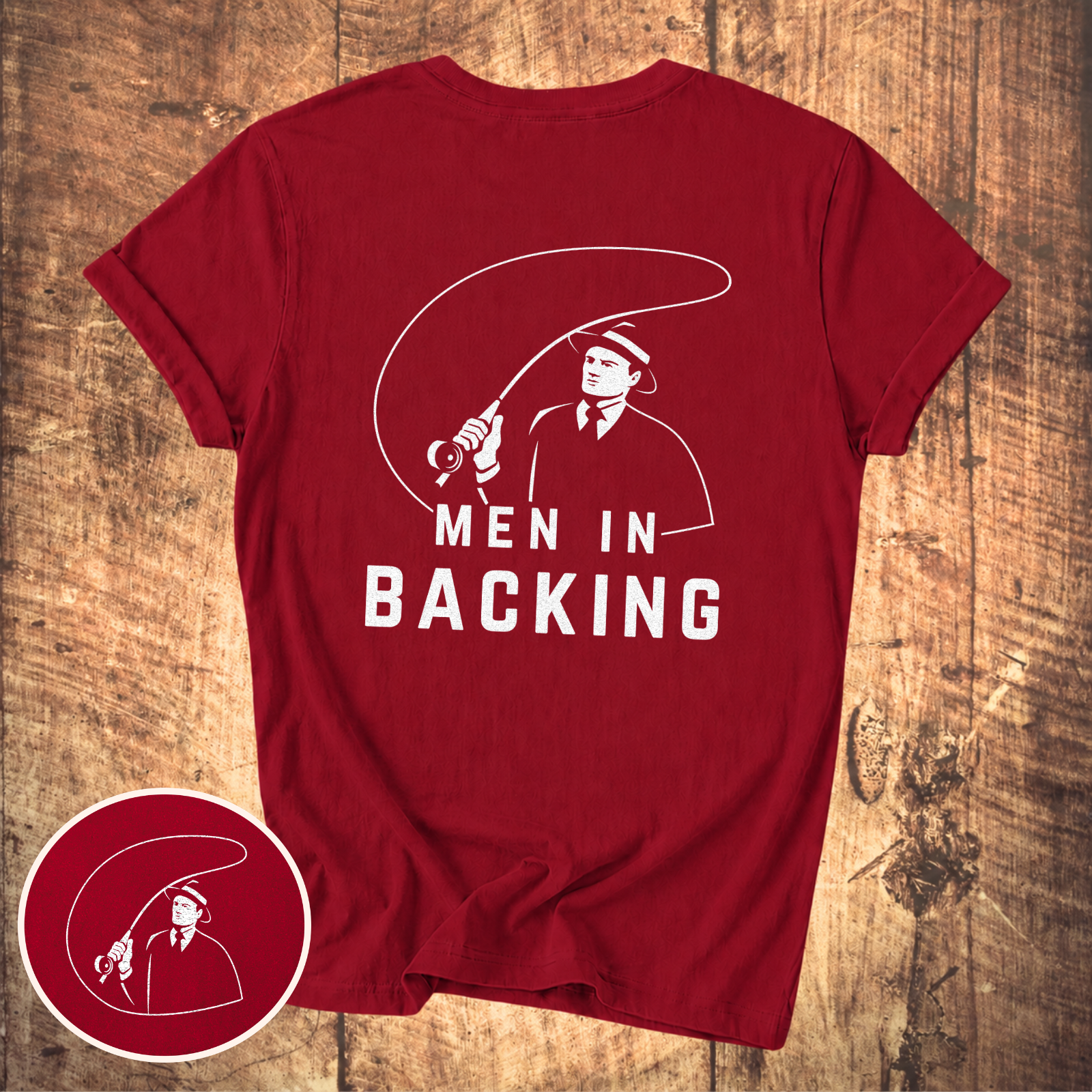 Men in Backing T-Shirt