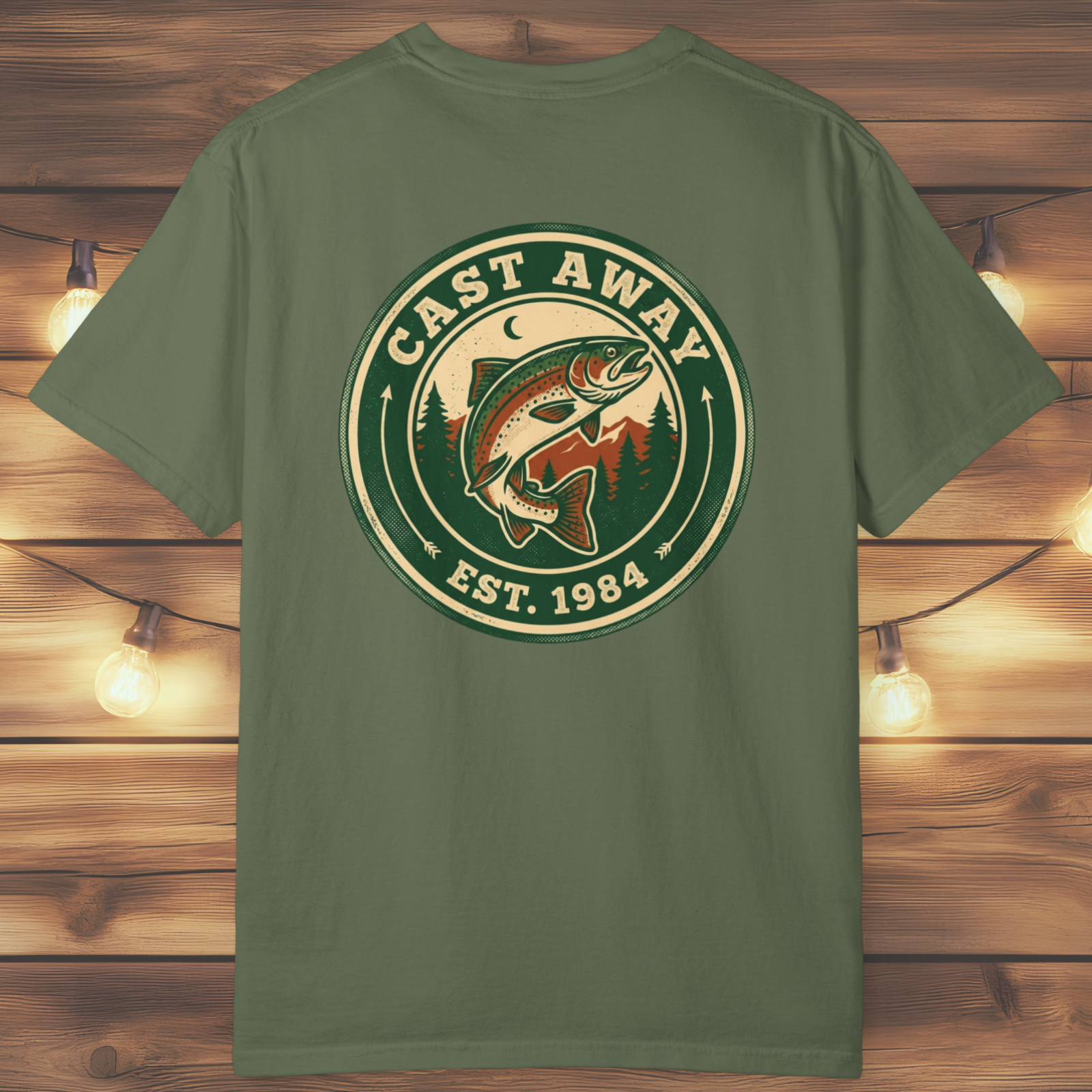 Cast Away Fishing Logo T-Shirt