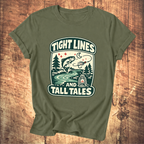 Tight Lines and Tall Tales Fishing T-Shirt