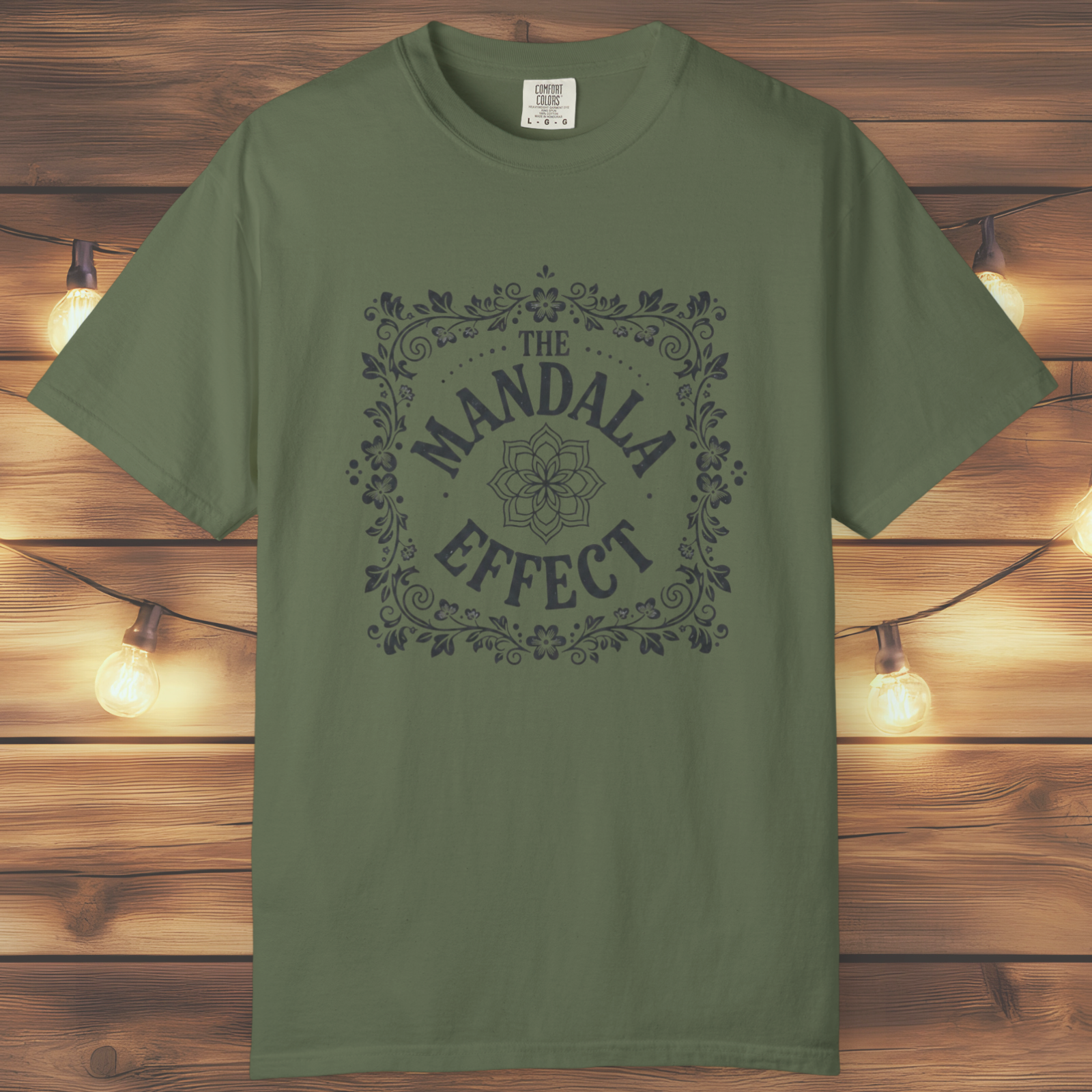 Mandala Effect Floral Retro T-Shirt