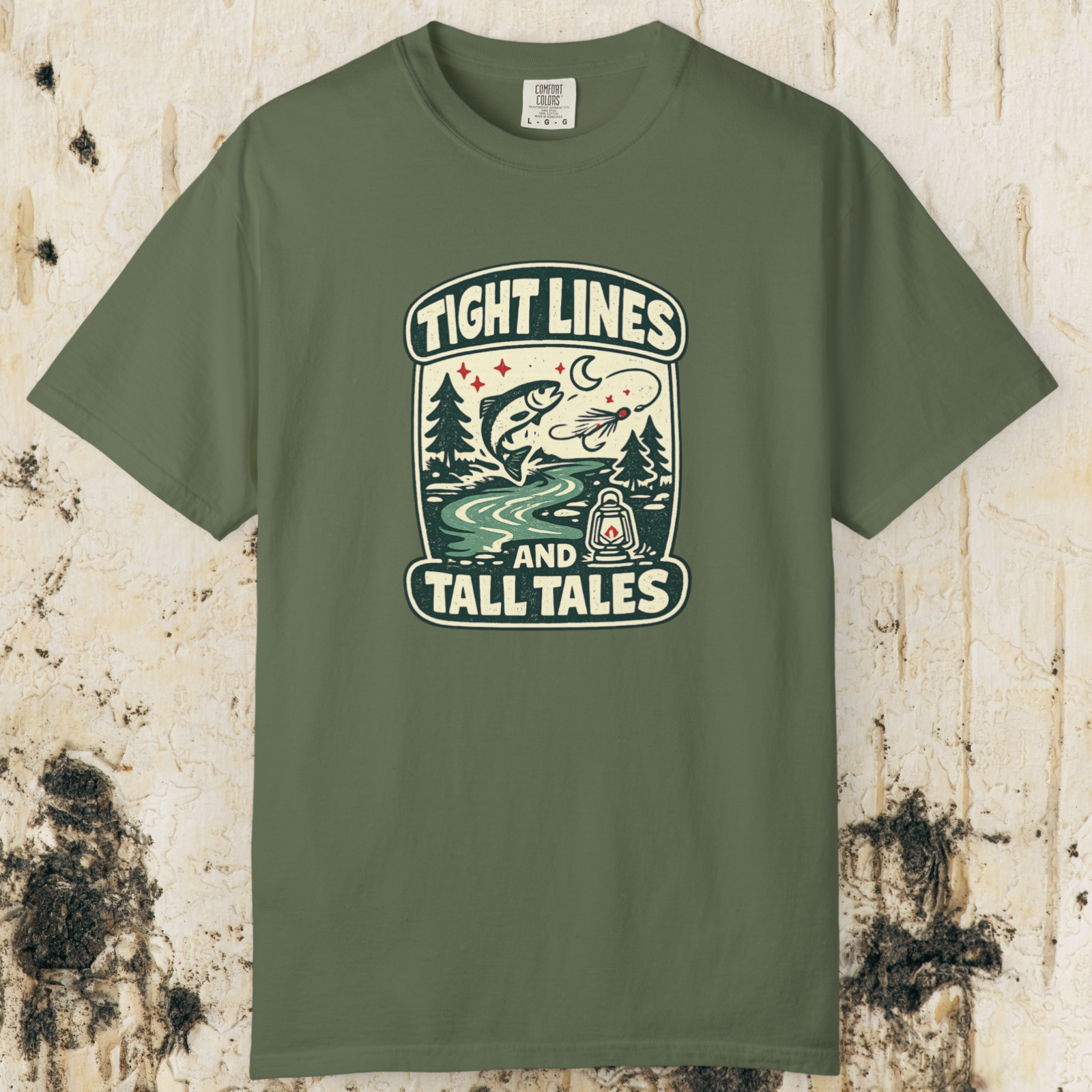 Tight Lines and Tall Tales Fishing T-Shirt