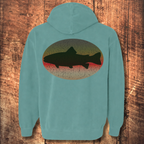 Trout Silhouette Hoodie Back Print