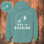 Men in Backing Hoodie (Front + Back)
