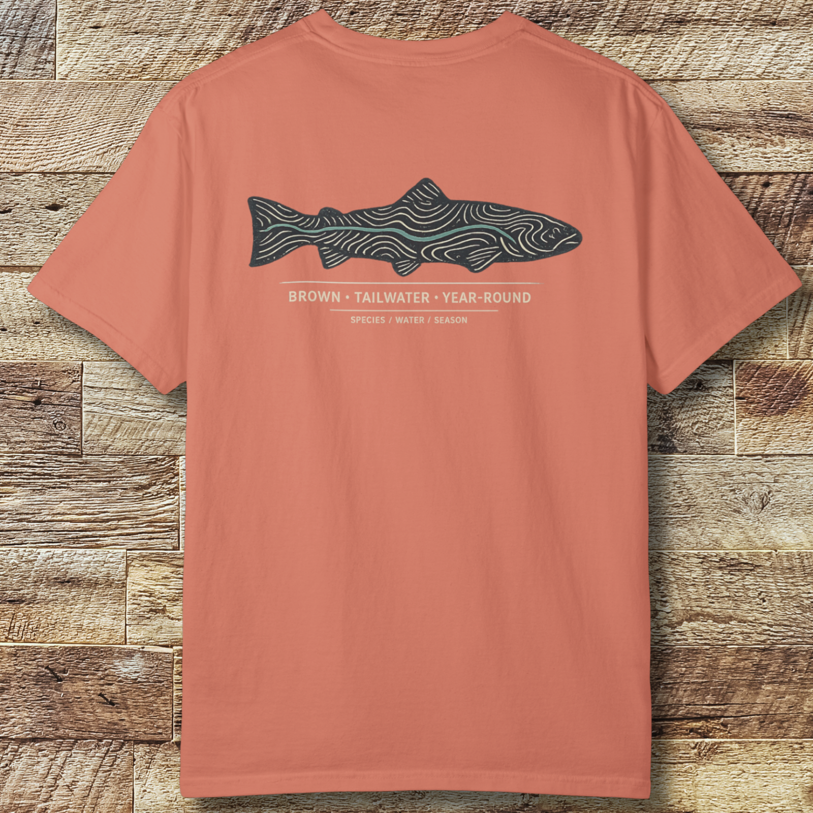 Brown Trout Topography T-Shirt