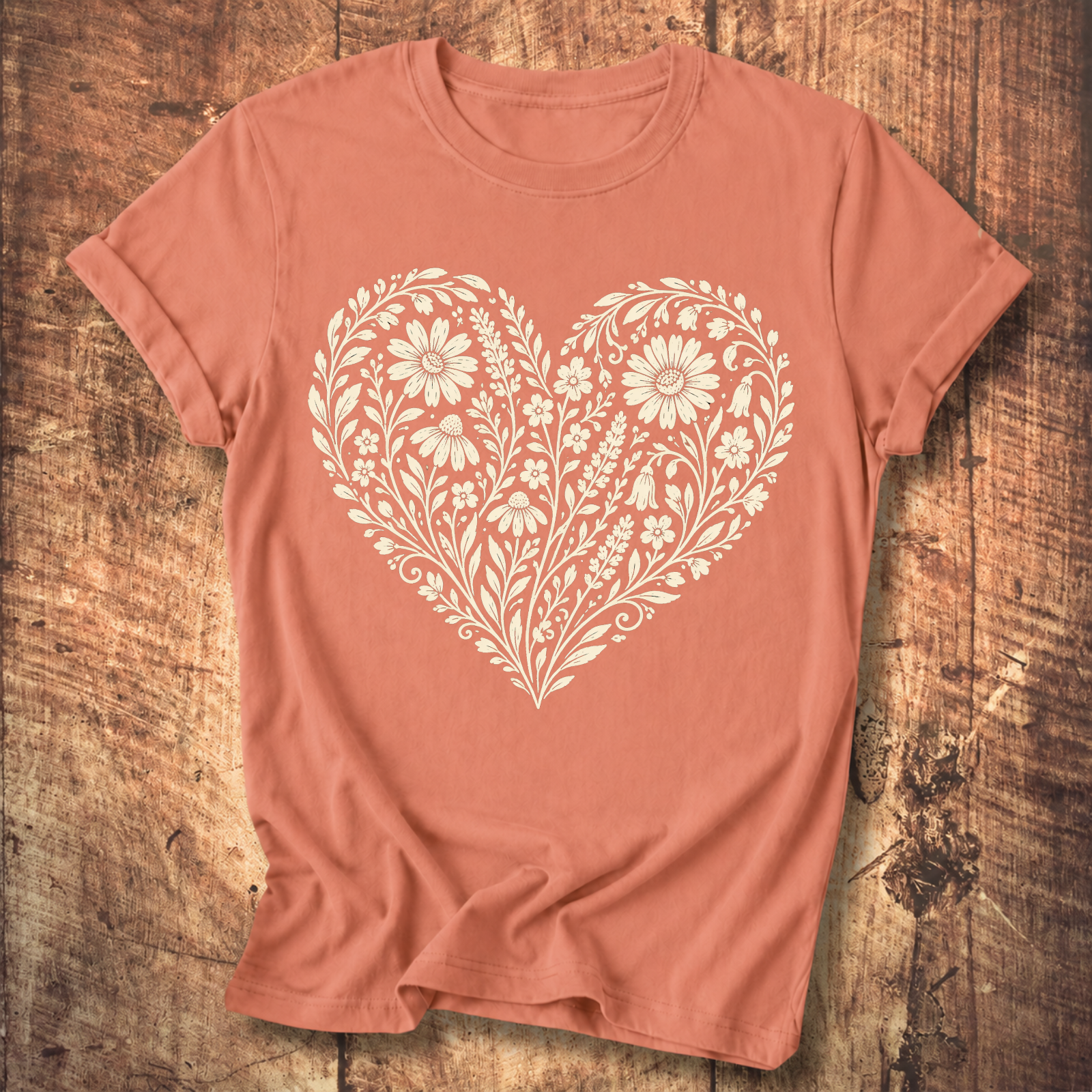 Heart Of Flowers T-shirt