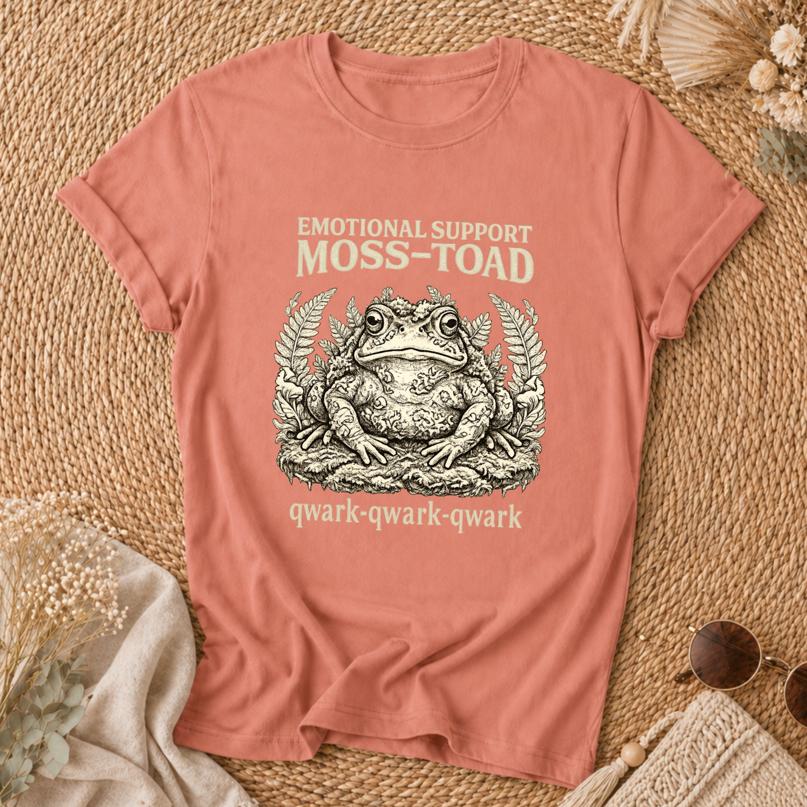 Emotional Support Moss-Toad T-Shirt