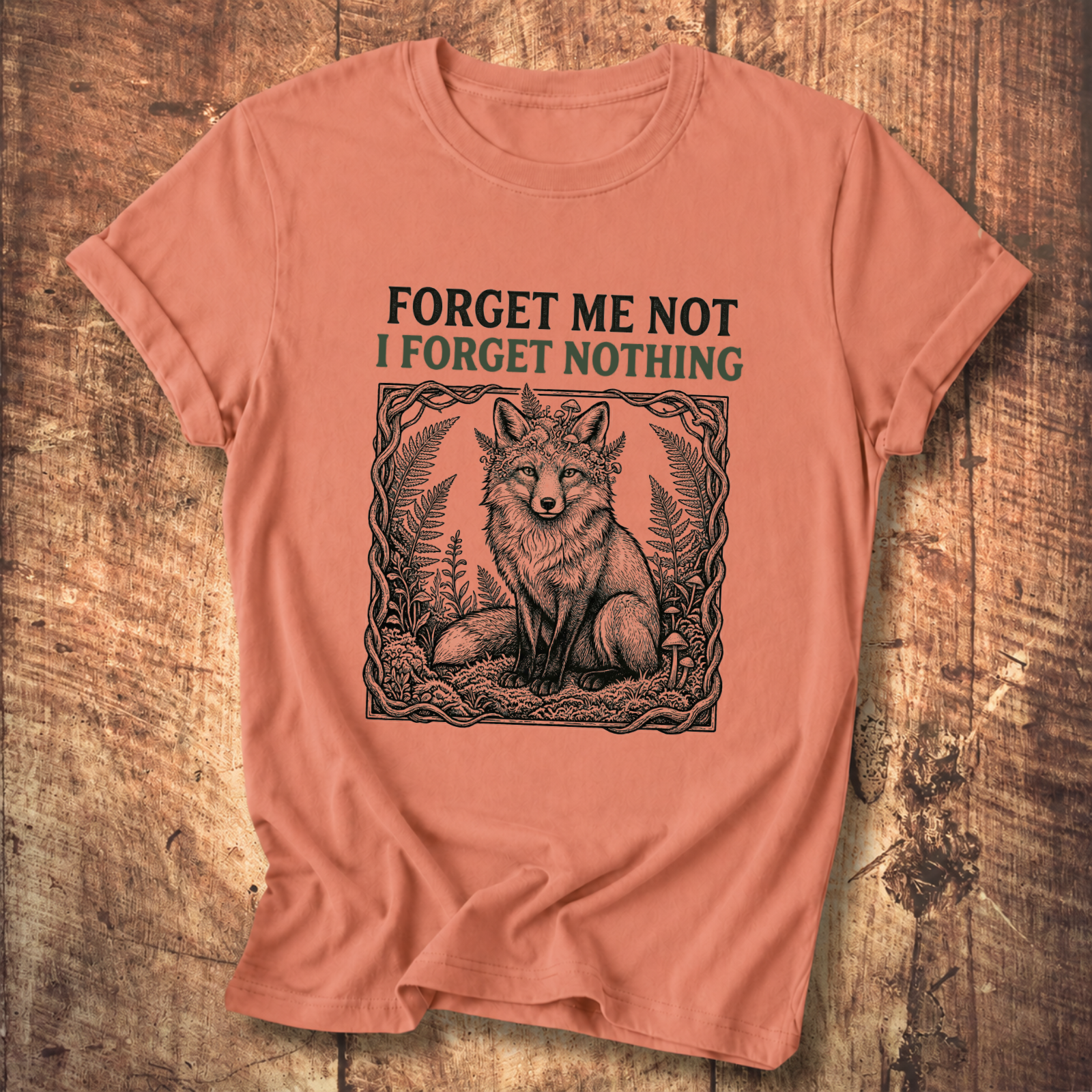 Forget Me Not Fox Tee