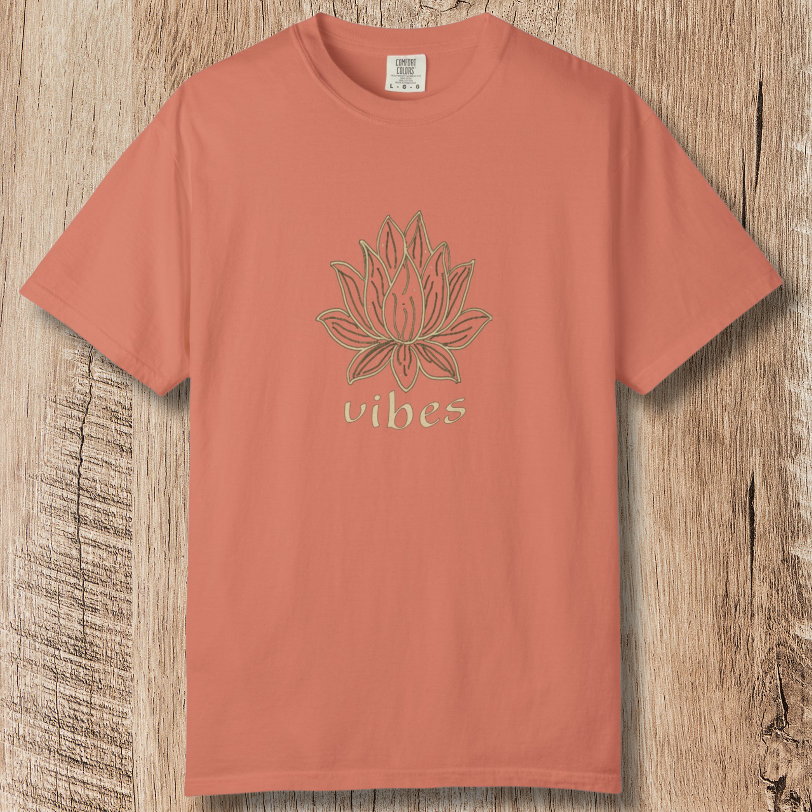 Vibe Lotus T-Shirt — Botanical Graphic Tee