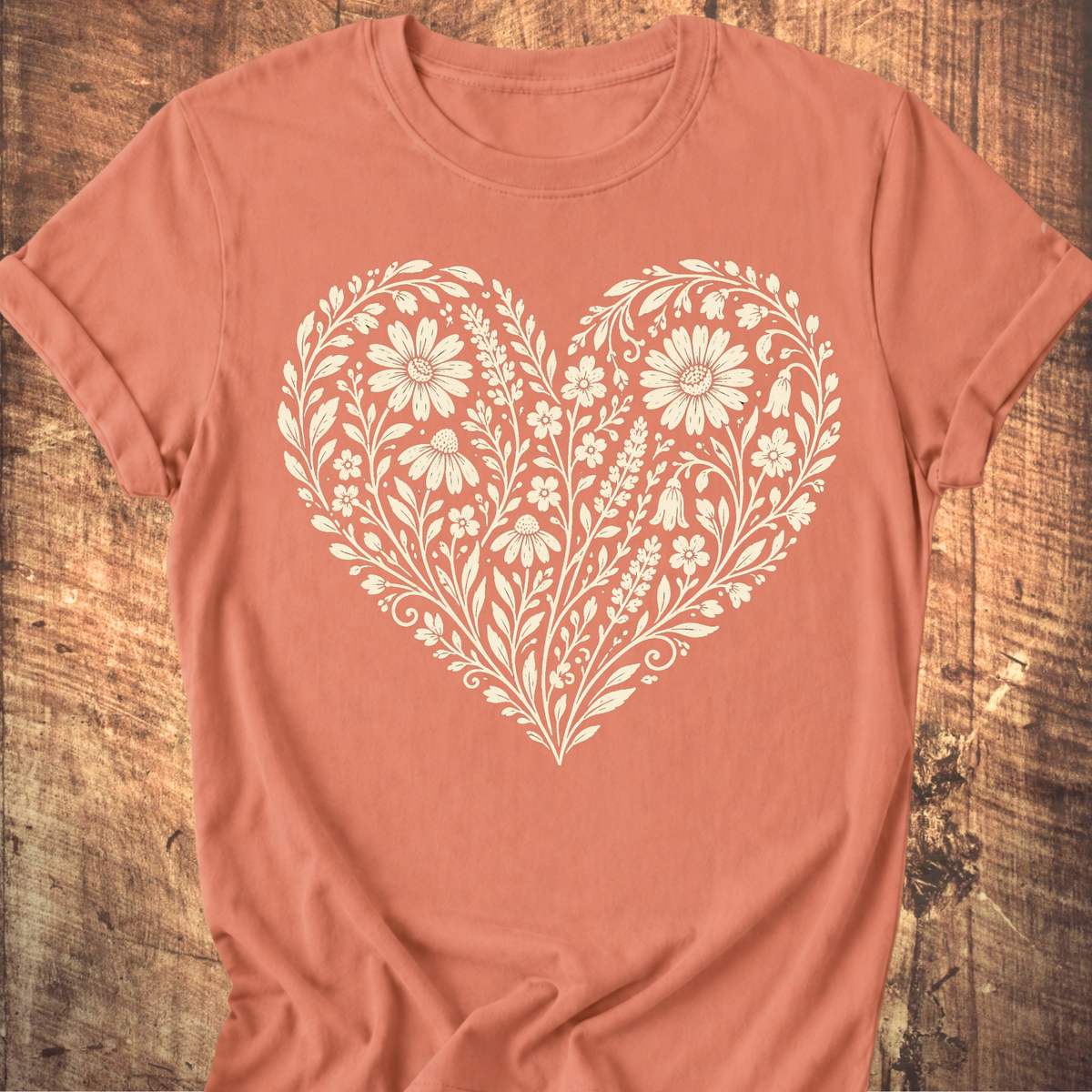 Heart Of Flowers T-shirt