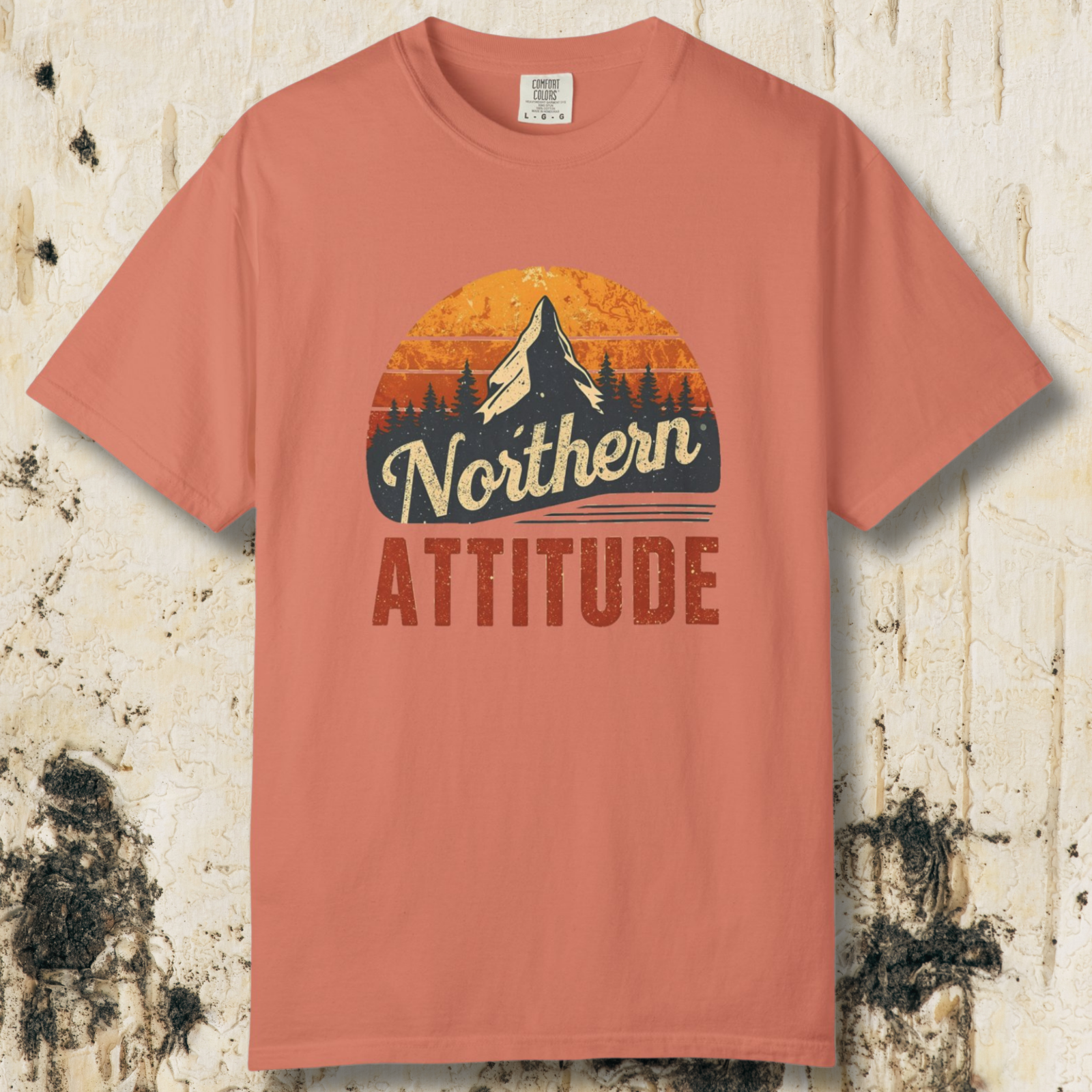 Northern Attitude Retro Mountain T-Shirt | Comfort Colors Graphic Tee