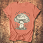 Earth Heals Mushroom Tee