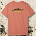 Like Buttah Brown Trout T-Shirt Back Print