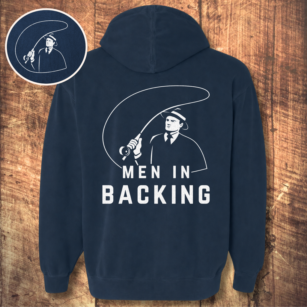 Men in Backing Hoodie (Front + Back)