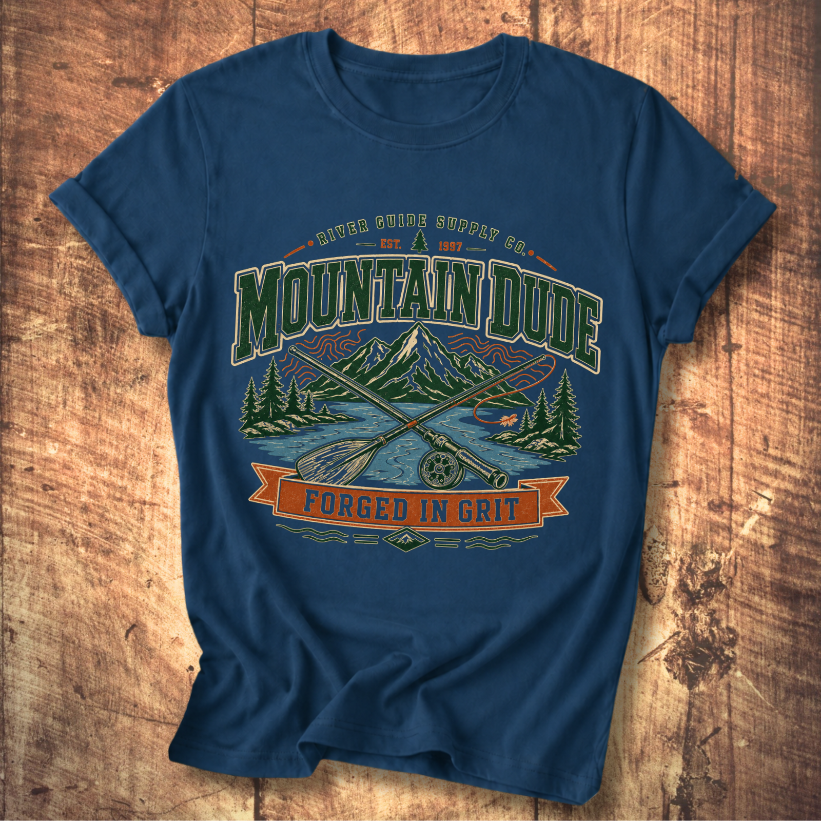 River Guide Mountain Dude Tee