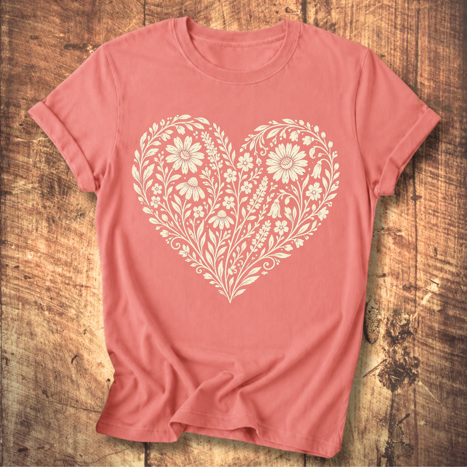 Heart Of Flowers T-shirt