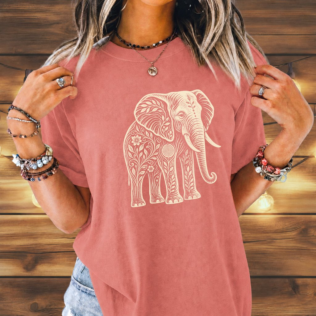Elephant Flowers Tee