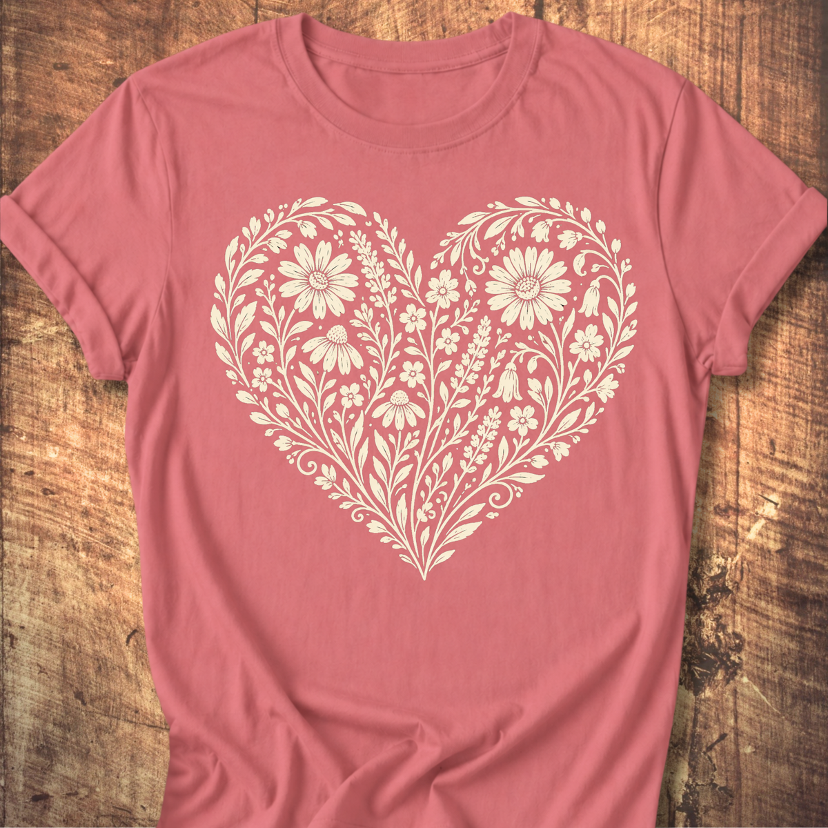 Heart Of Flowers T-shirt