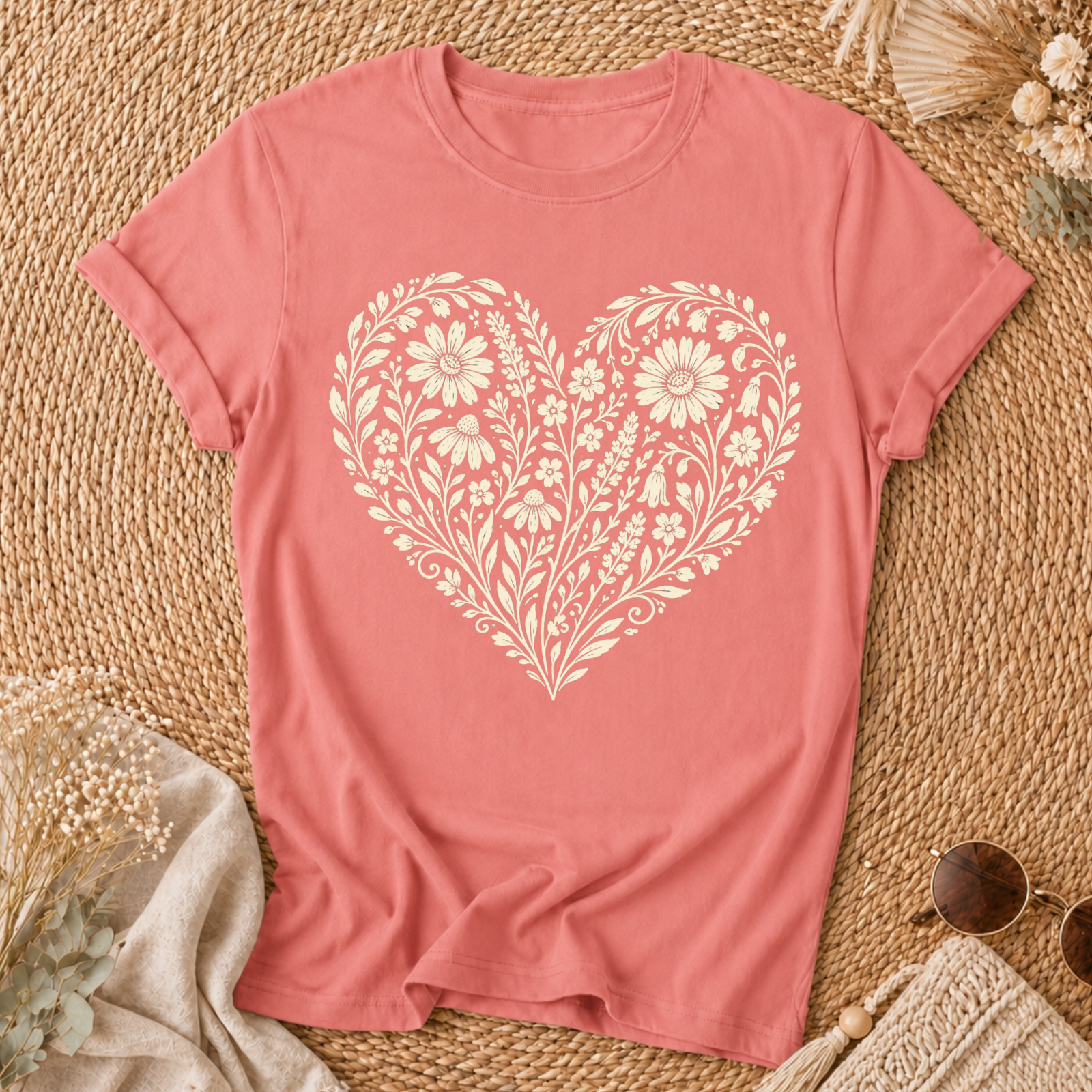 Heart Of Flowers T-shirt