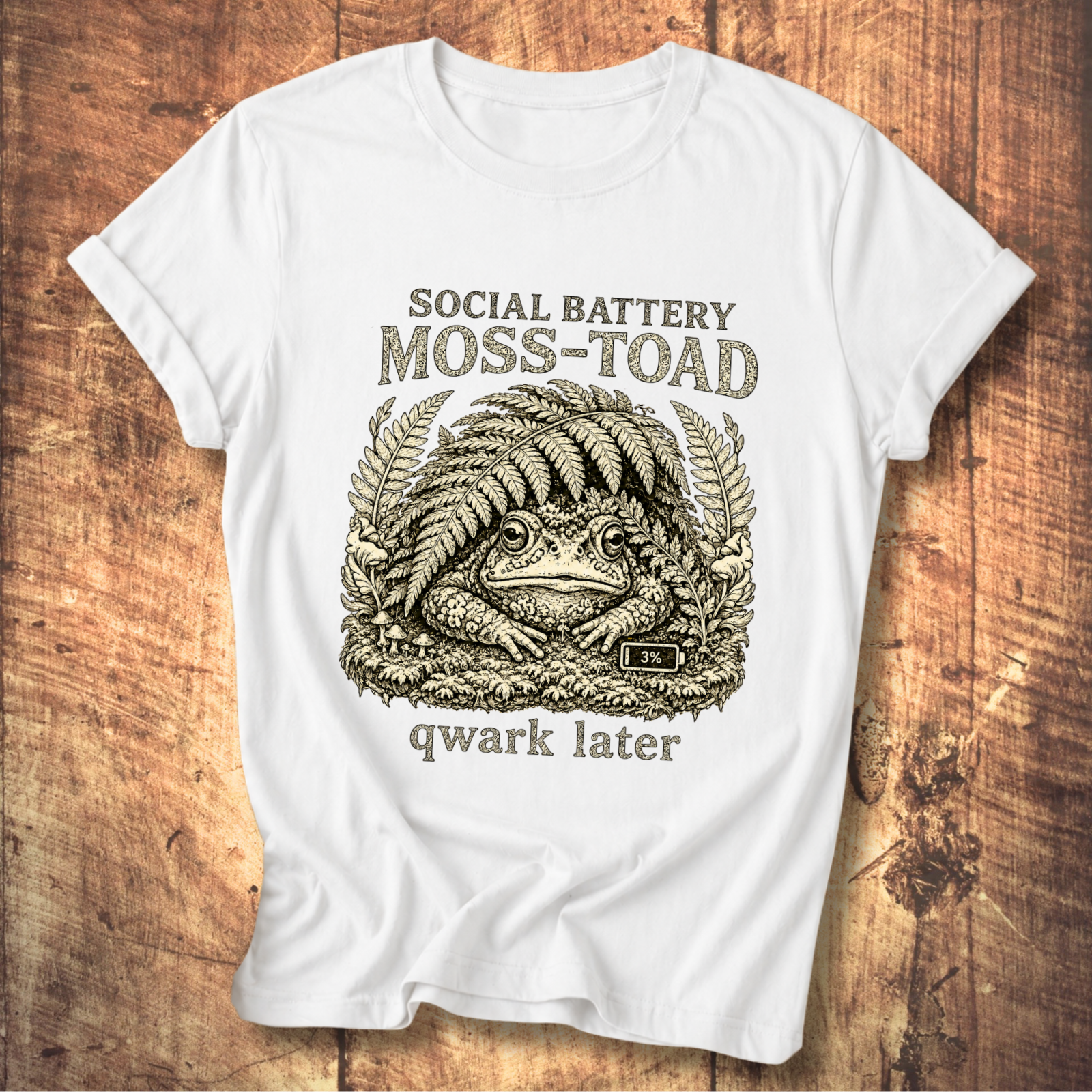 Social Battery Moss Toad Tee