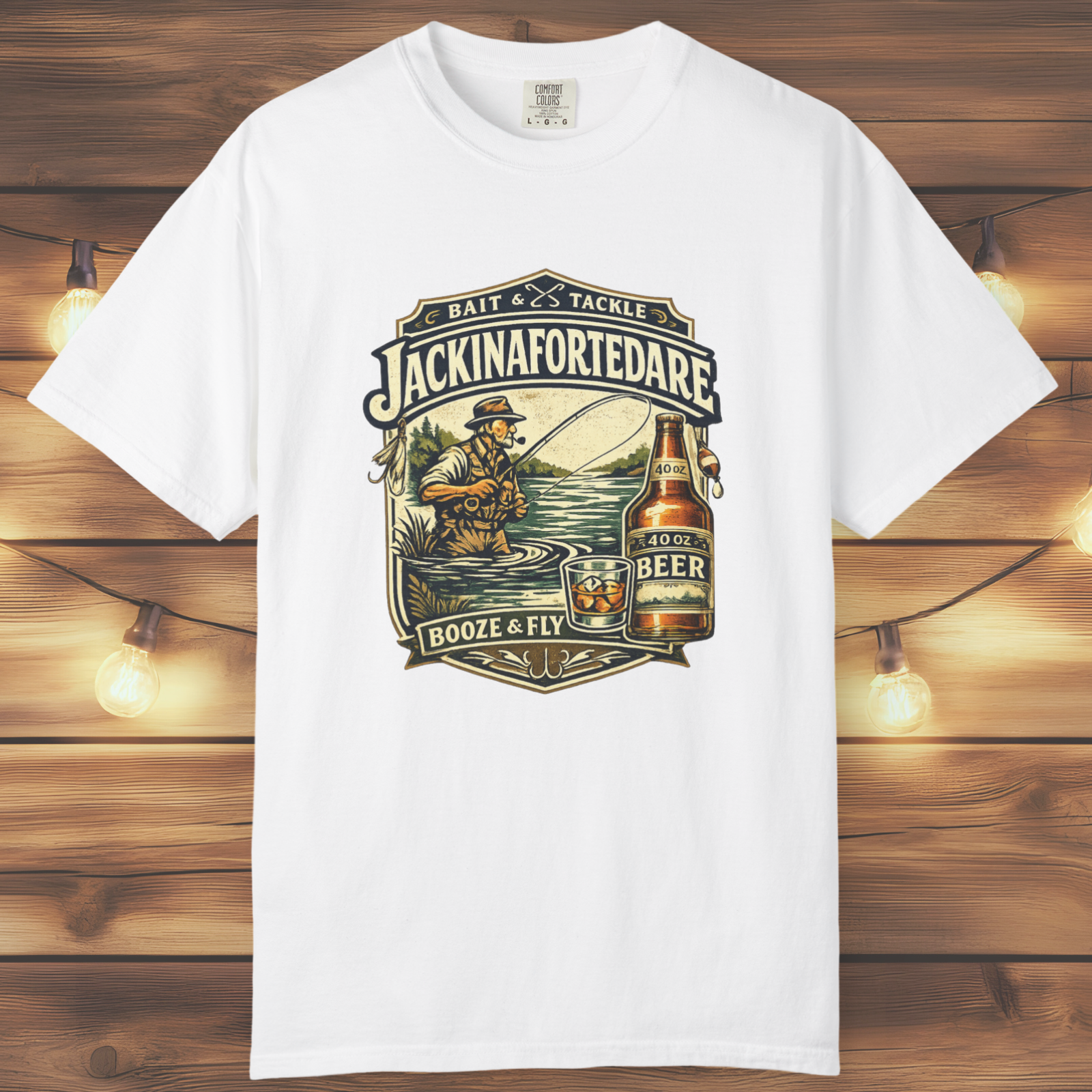 Jackinafortedare Vintage Bait & Tackle Tee