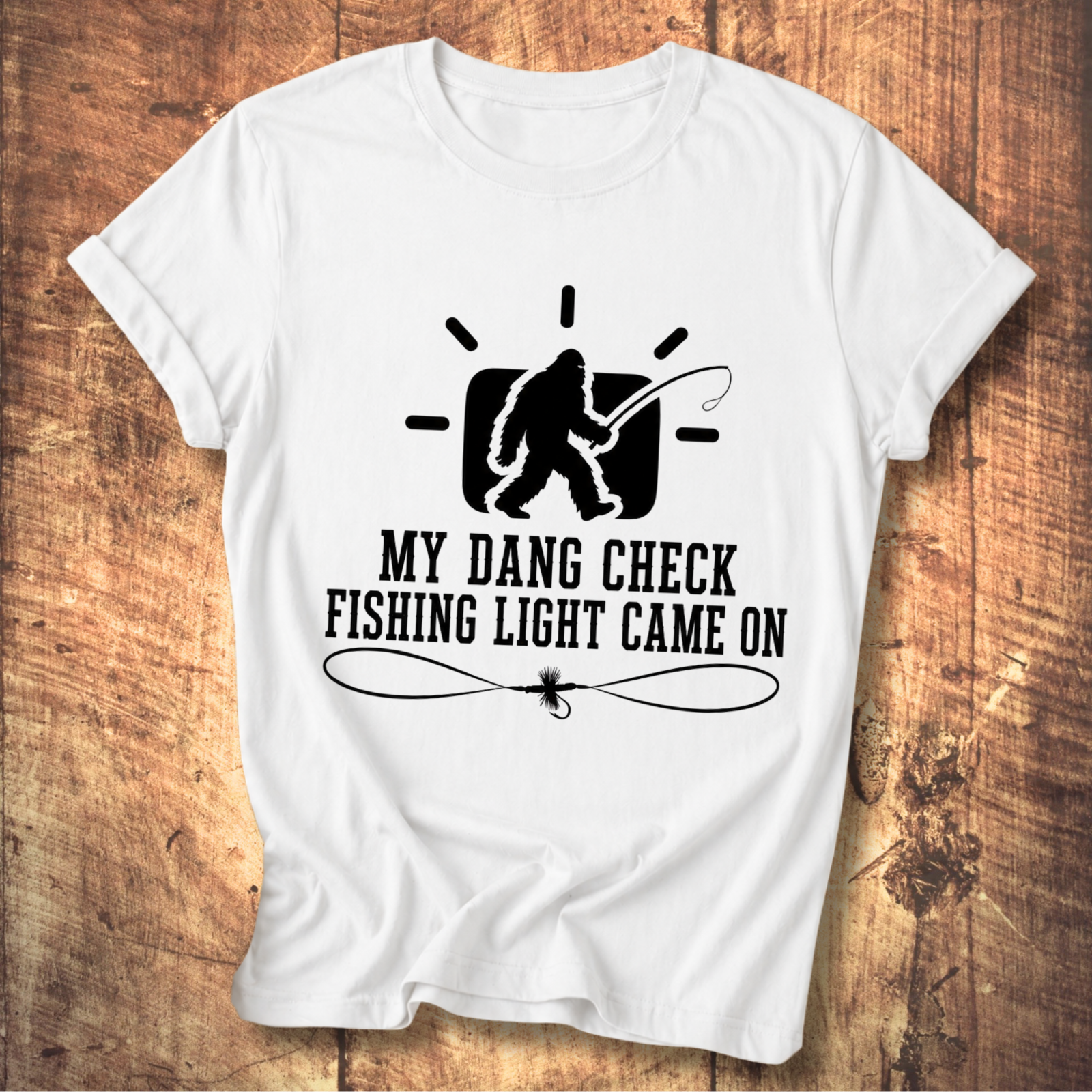 Dang Check Fishing Light T-shirt